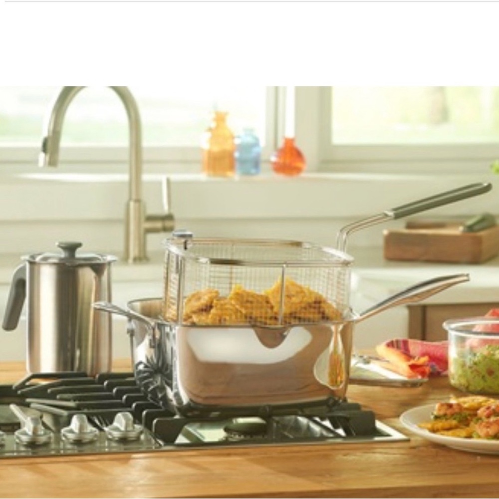 Princess House Silver Deep Fryer with Basket